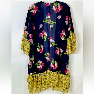 Haptics SPRING Summer Light Kimono Open Front Boho Ruffle Bell Sleeves